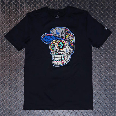 New Era Los Angeles Dodgers Sugar Skull T-Shirt Black 14380419