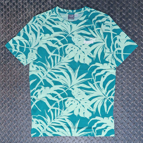 PUMA Palm Resort All Over Print T-Shirt Sparkling Green 68300186