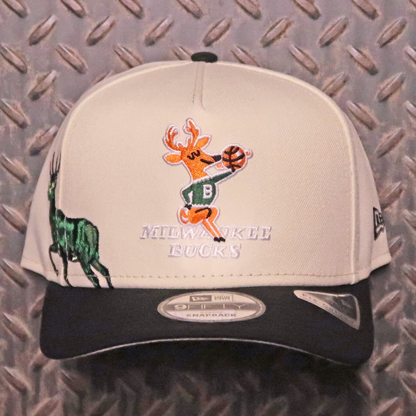 New Era Milwaukee Bucks Hardwood Classics 2Tone 9FIFTY A-Frame Snapback