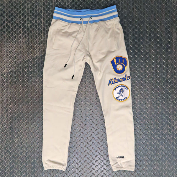 Pro Standard Milwaukee Brewers Retro Classic Sweatpant Cream LMB436566