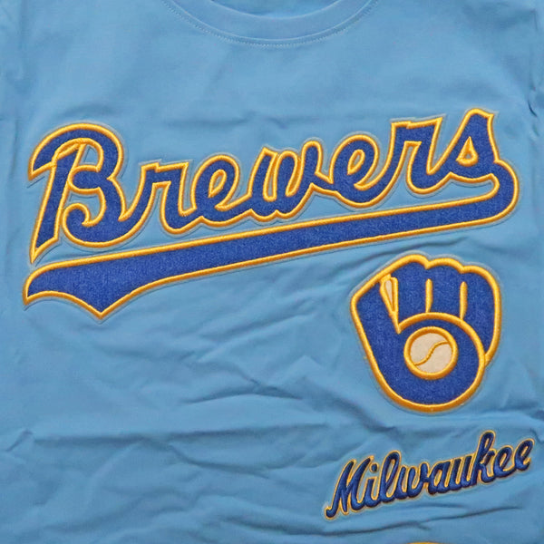 Pro Standard Milwaukee Brewers Retro Classic Striped T-Shirt