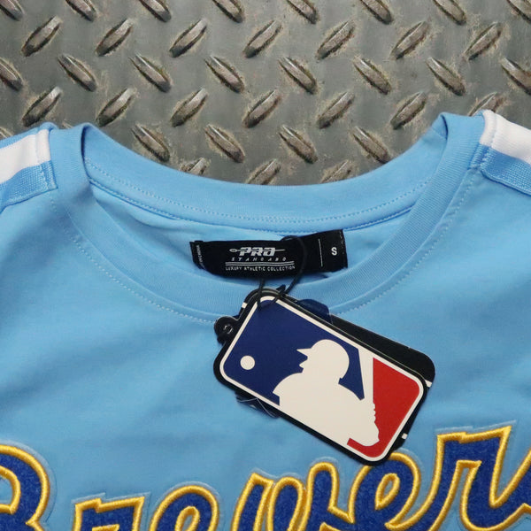 Pro Standard Milwaukee Brewers Retro Classic Striped T-Shirt