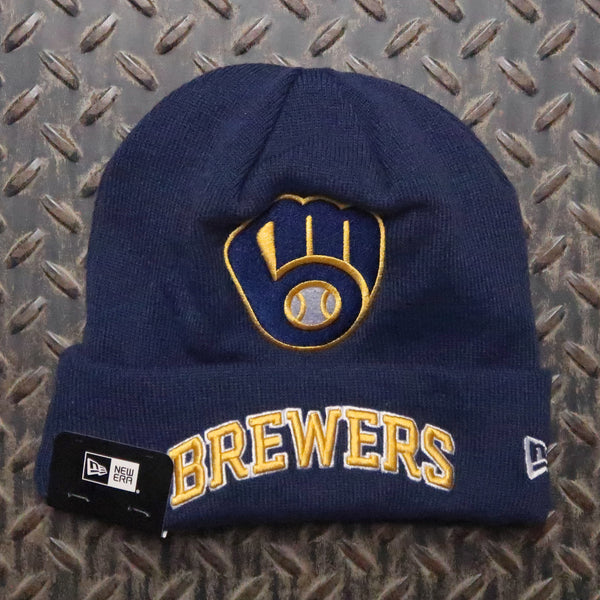 New Era Milwaukee Brewers Clubhouse 2026 Knit Beanie Navy 60798785
