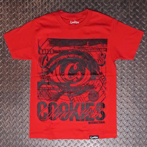 Cookies Keep An Eye On Money T-Shirt Red CM262TSP19