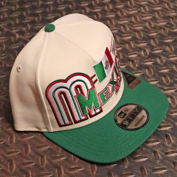 New Era Mexico Chrome White Classic WBC 2026 9FIFTY A-Frame Snapback