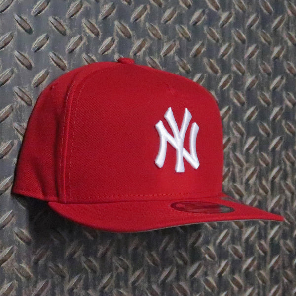 New Era New York Yankees 9FIFTY A-Frame Snapback Hat Red White 60873565