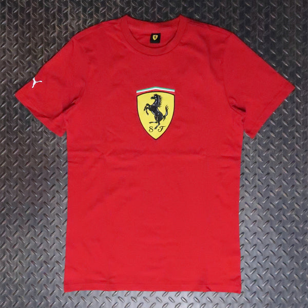 PUMA Ferrari Colored Shield T-Shirt Red 63700302