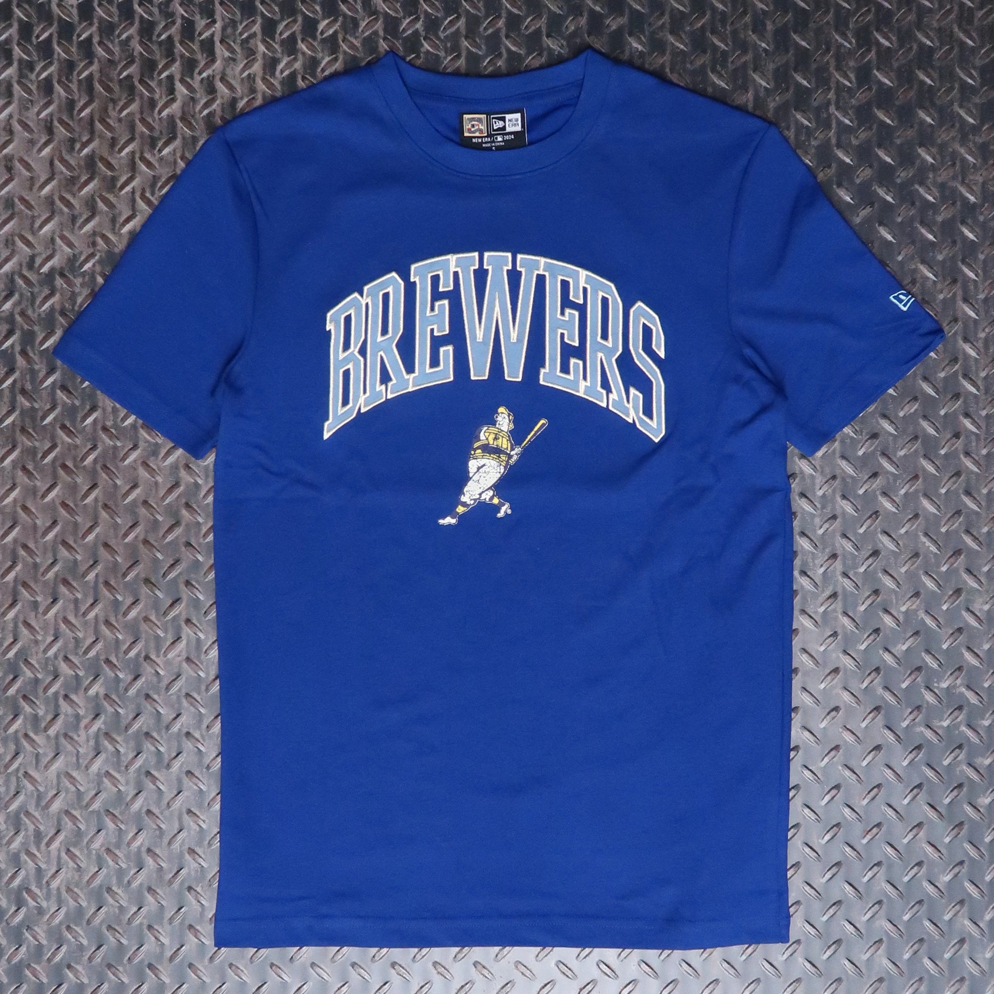 New Era Milwaukee Brewers Barrelman Knit T-Shirt 60485378