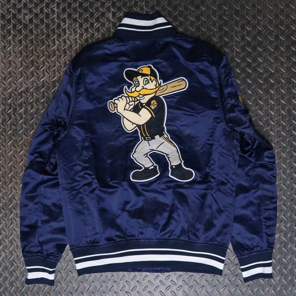 Pro Standard Milwaukee Brewers Mascot Rib Satin Jacket