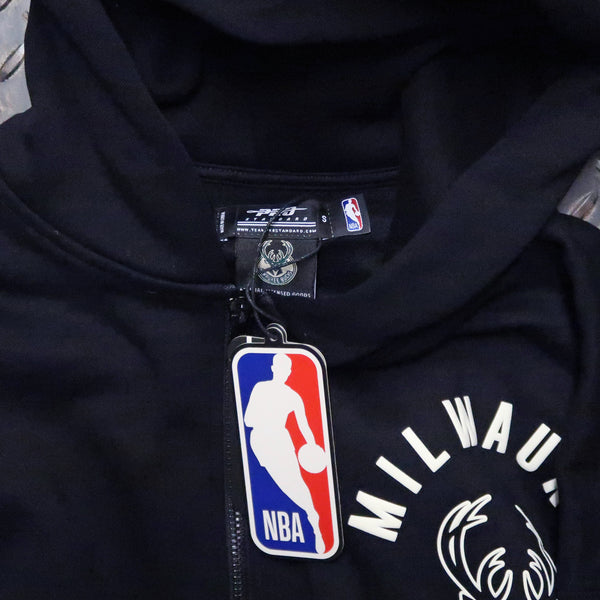 Pro Standard Milwaukee Bucks All Pro Drop Shoulder Zip Hoodie
