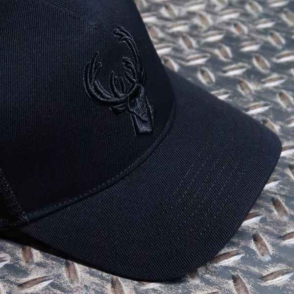 Pro Standard Milwaukee Bucks Black Out Trucker Hat