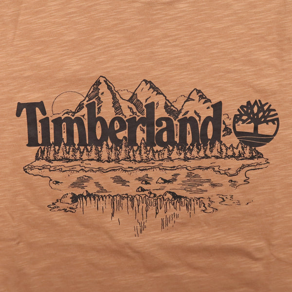 Timberland Mountain Logo Slub T-Shirt
