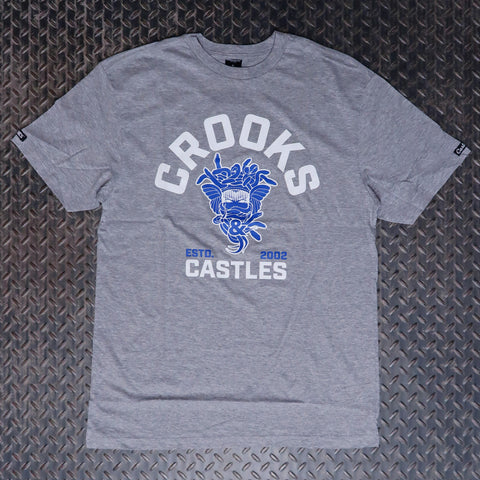 Crooks & Castles Bandito College T-Shirt Heather Grey 3I60711