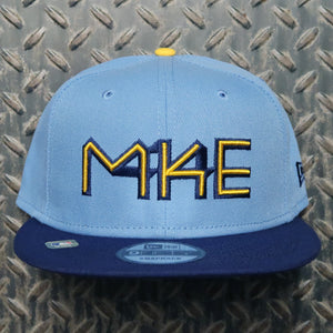 New Era Milwaukee Brewers City Connect 9FIFTY Snapback Hat Sky Blue, Navy, Yellow 60231682