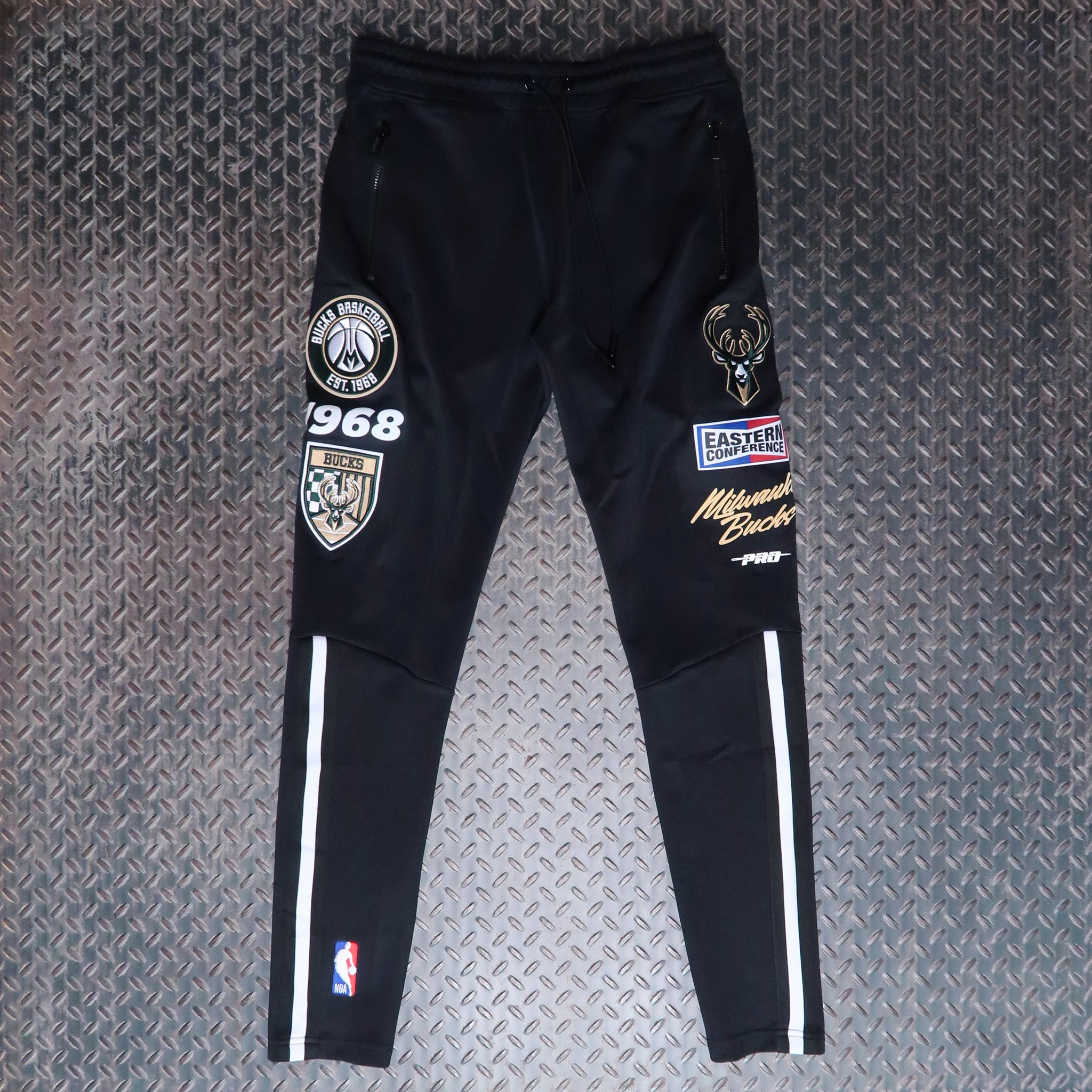 Pro Standard Milwaukee Bucks Fast Lane Track Pant Black BMB4515490-BLK