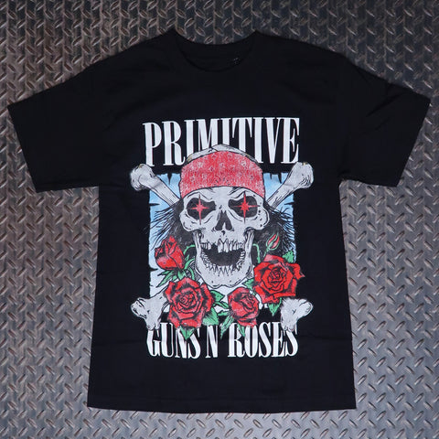 Primitive x Guns & Roses Streets T-Shirt Black PAPFA2330