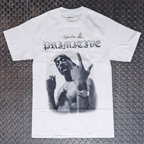 Primitive x 2Pac One T-Shirt White PAPSU23110