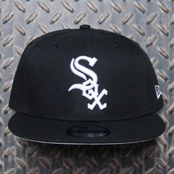 New Era Chicago White Sox 9FIFTY Snapback Hat Black White 11591069