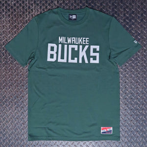 New Era Milwaukee Bucks Knit T-Shirt Green 60554127