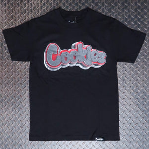 Cookies 3D Logo Ring T-Shirt Black CM243TSP52