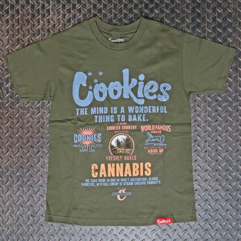 Cookies Workwear T-Shirt Military Green CM243TSP87