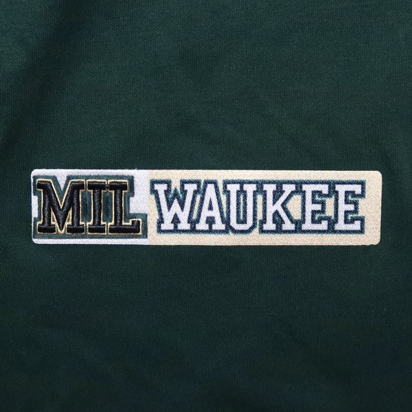 Pro Standard Milwaukee Bucks Split Logo Zip Hoodie