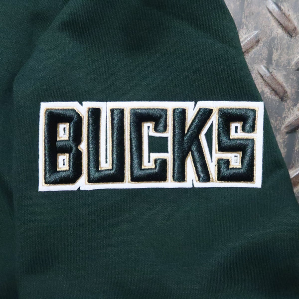 Pro Standard Milwaukee Bucks Split Logo Zip Hoodie