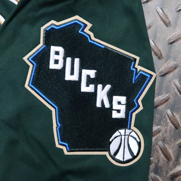 Pro Standard Milwaukee Bucks Area Code Twill Jacket