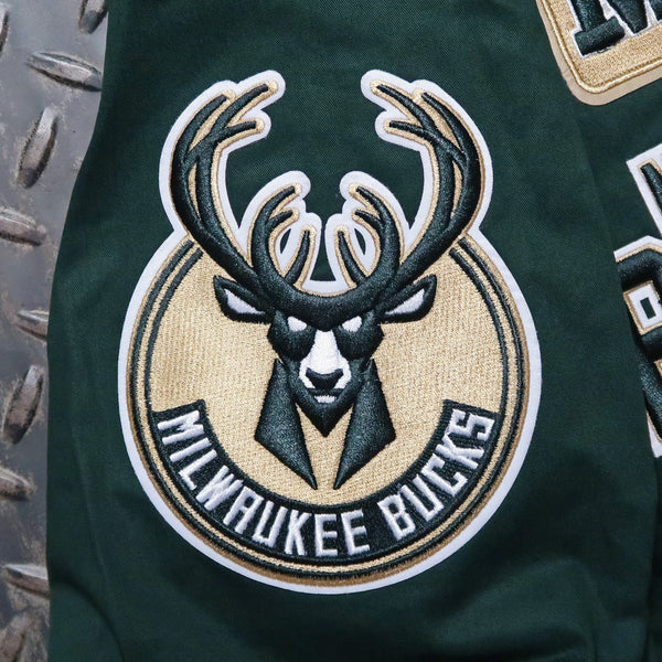 Pro Standard Milwaukee Bucks Area Code Twill Jacket