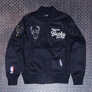 Pro Standard Milwaukee Bucks Paint The City Twill Jacket Black BMB6515652-BLK