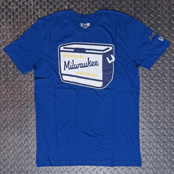 New Era Milwaukee Brewers City Connect Cooler T-Shirt Blue NE94011M