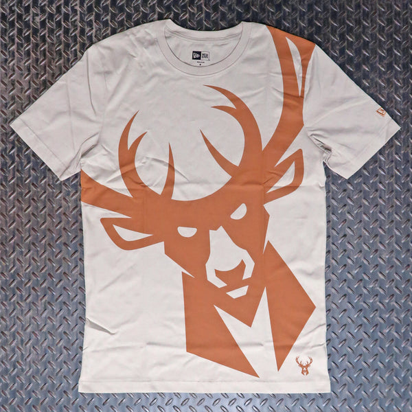 New Era Milwaukee Bucks Giant Logo T-Shirt Sand NE0104003