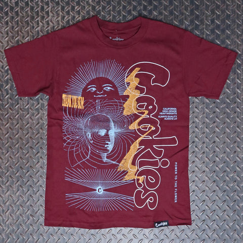 Cookies Glyphs T-Shirt Burgundy CM243TSP42