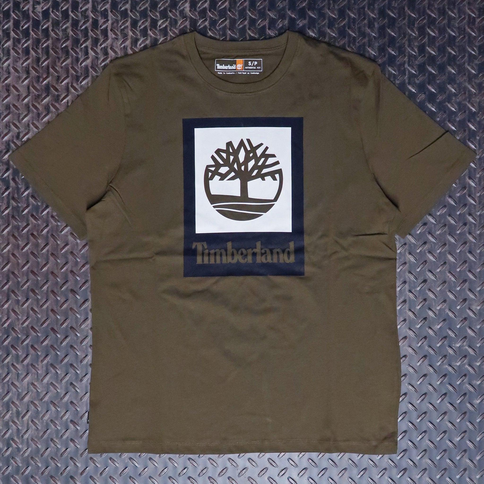 Timberland Square Stack Logo T-Shirt Dark Olive TB0A5QS2302