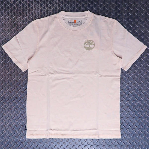 Timberland Merrymack River Garment Dye Back Graphic T-Shirt Angora TB0A6VN6EFL