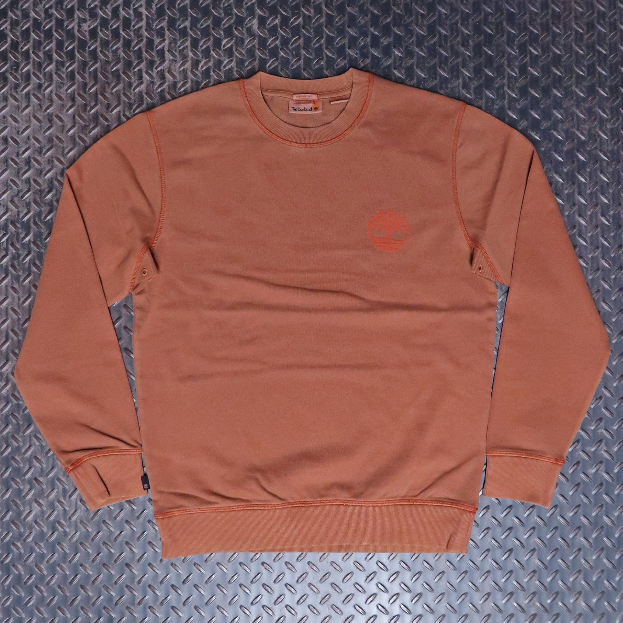 Timberland Merrymack River Garment Dye Back Graphic Crewneck Umber TB0A6VJP888