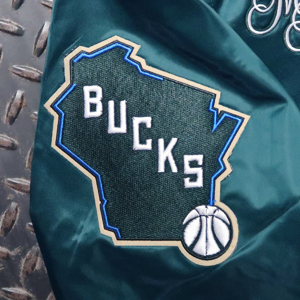 Pro Standard Milwaukee Bucks Sugar Skull Satin Jacket