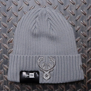 New Era Milwaukee Bucks Color Pack Knit Beanie Grey 60518526