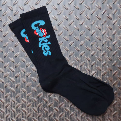 Cookies x Rolling Stones OG Mint Tongue Socks Black CM243ASO01