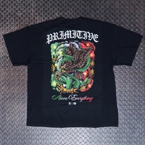 Primitive Por Vida Heavyweight T-Shirt Black PAPFA2453