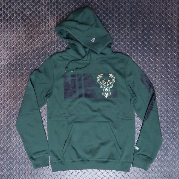 New Era Milwaukee Bucks NBA24 Tip Off Pullover Hoodie Forest Green 60585091