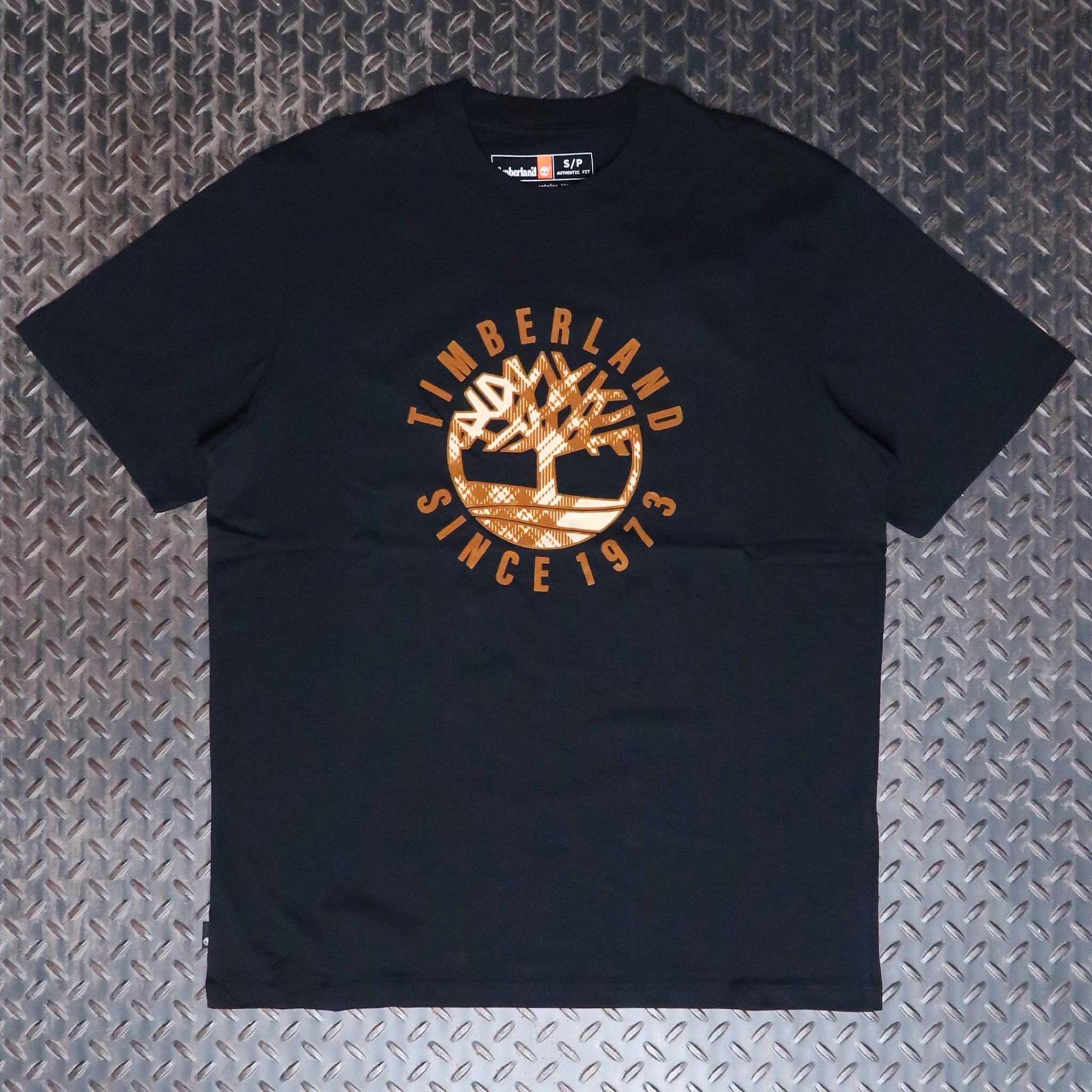 Timberland Heritage Plaid Logo T-Shirt Black TB0A6VNT001