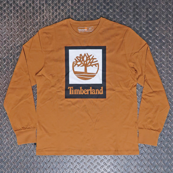 Timberland Stack Logo Colored Long Sleeve T-Shirt Wheat TB0A5VBBP47