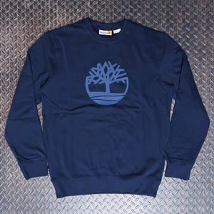 Timberland Kennebec River Tree Logo Crewneck Sweatshirt Navy TB0A2BJ8433