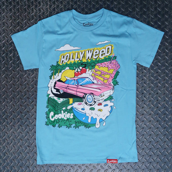 Cookies Hollyweed T-Shirt Pacific Blue CM244TSP24