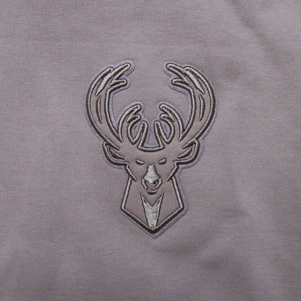 Pro Standard Milwaukee Bucks Neutral Drop Shoulder Hoodie