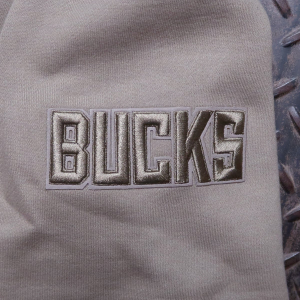 Pro Standard Milwaukee Bucks Neutral Drop Shoulder Hoodie