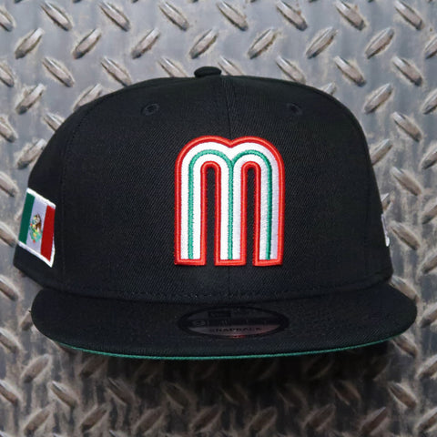 New Era Mexico 9FIFTY Snapback Hat Black 7843053