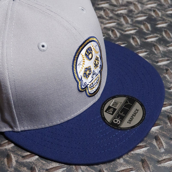 New Era Milwaukee Brewers Cerveceros Sugar Skull 2Tone 9FIFTY Snapback