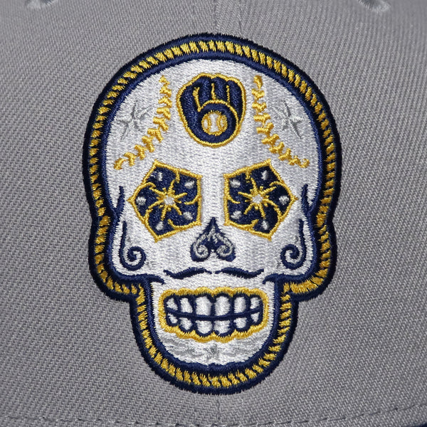 New Era Milwaukee Brewers Cerveceros Sugar Skull 2Tone 9FIFTY Snapback